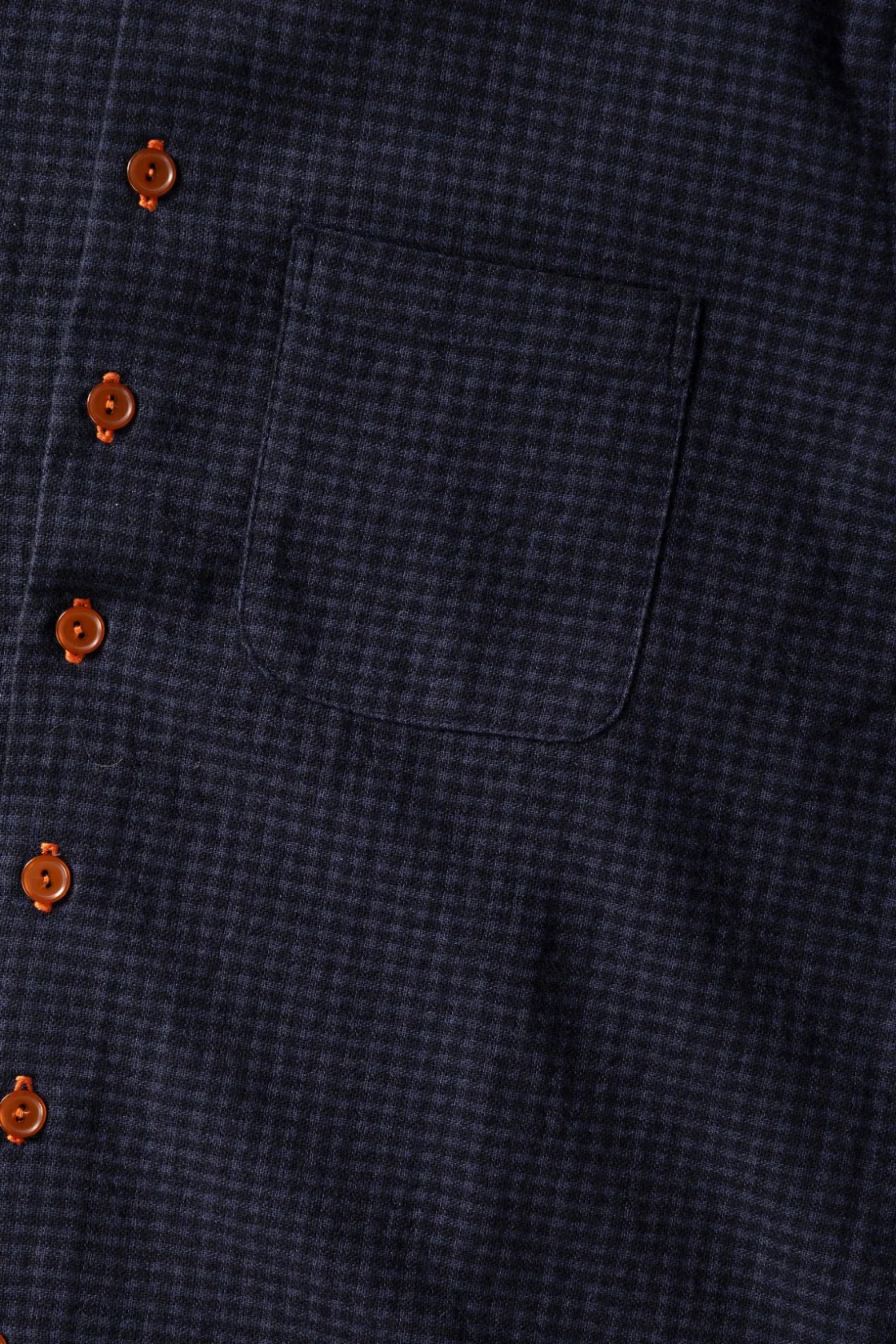 Coats, Jackets, And Vests<Monostereo Wooly Gingham One Pocket Shirt - Navy