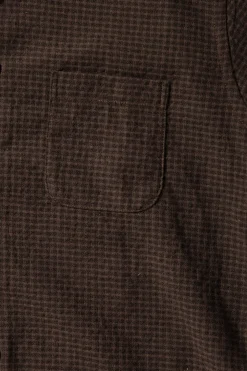 Coats, Jackets, And Vests<Monostereo Wooly Gingham One Pocket Shirt - Brown