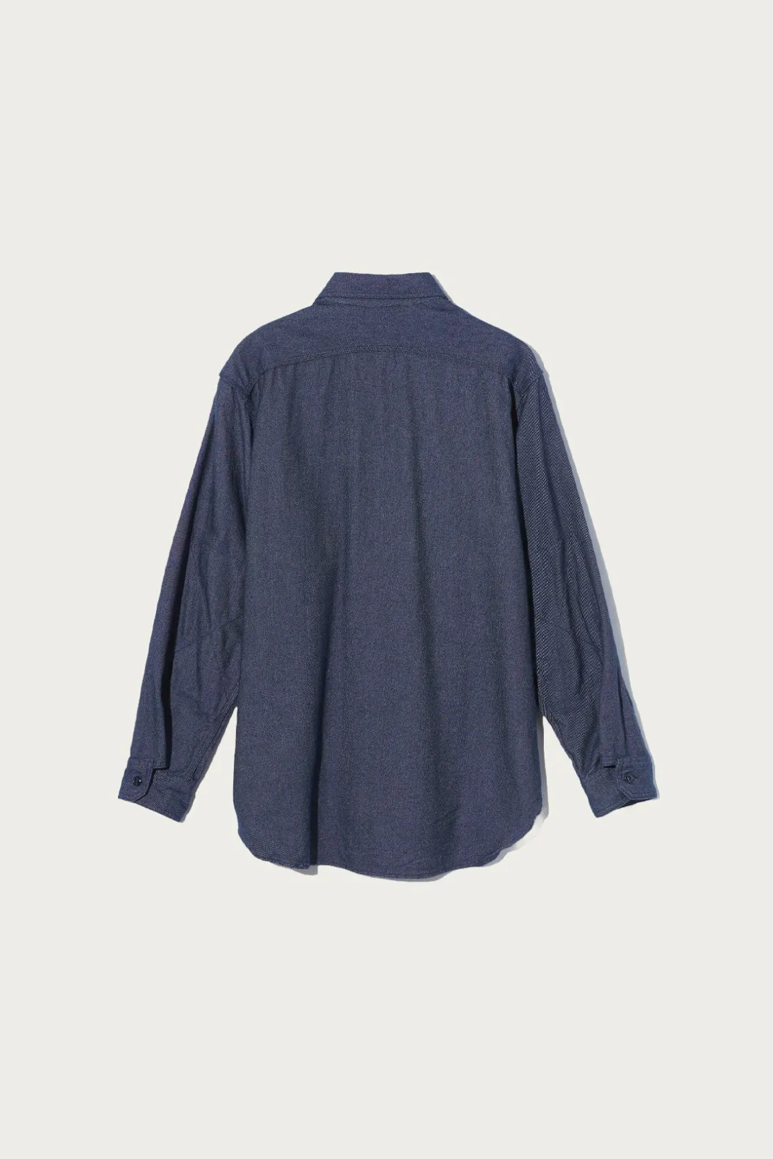 Shirts<Engineered Garments Work Shirt - Indigo Cotton Denim Flannel