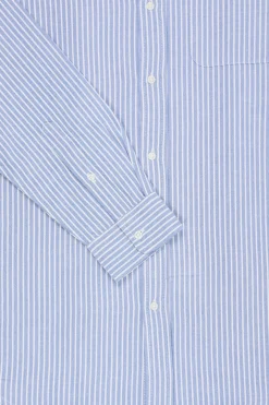 Shirts<Wythe Oxford - Blue/White Stripe