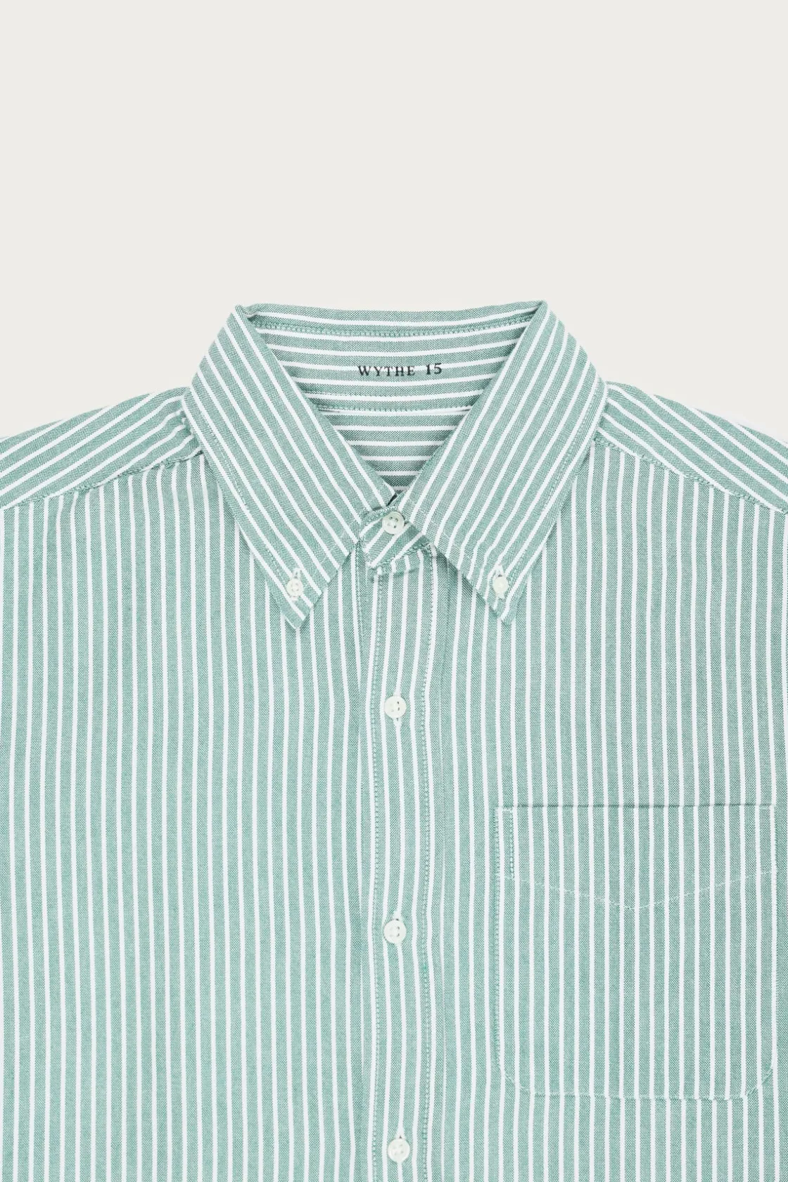 Shirts<Wythe Oxford - Evergreen Stripe