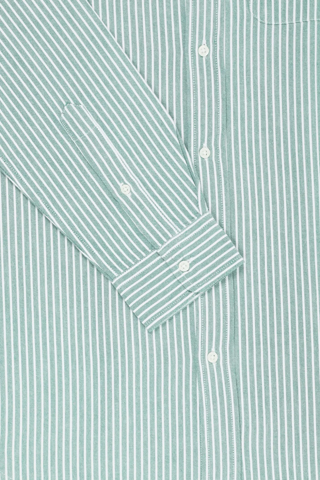 Shirts<Wythe Oxford - Evergreen Stripe