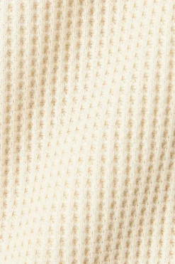 Tees And Sweats<nanamica Zip-Up Thermal Hoodie - Natural
